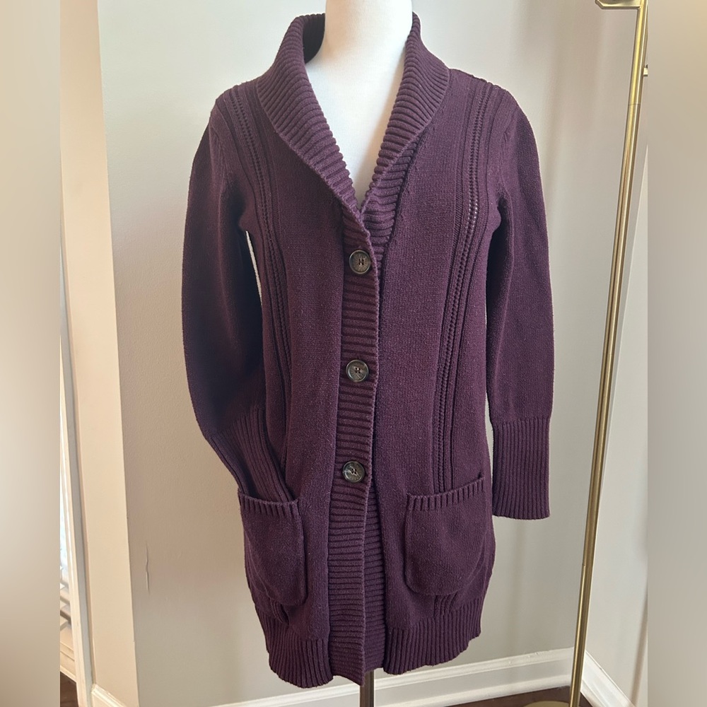 UGG Women's Hayley Long Cardigan in Port Heather XS/S